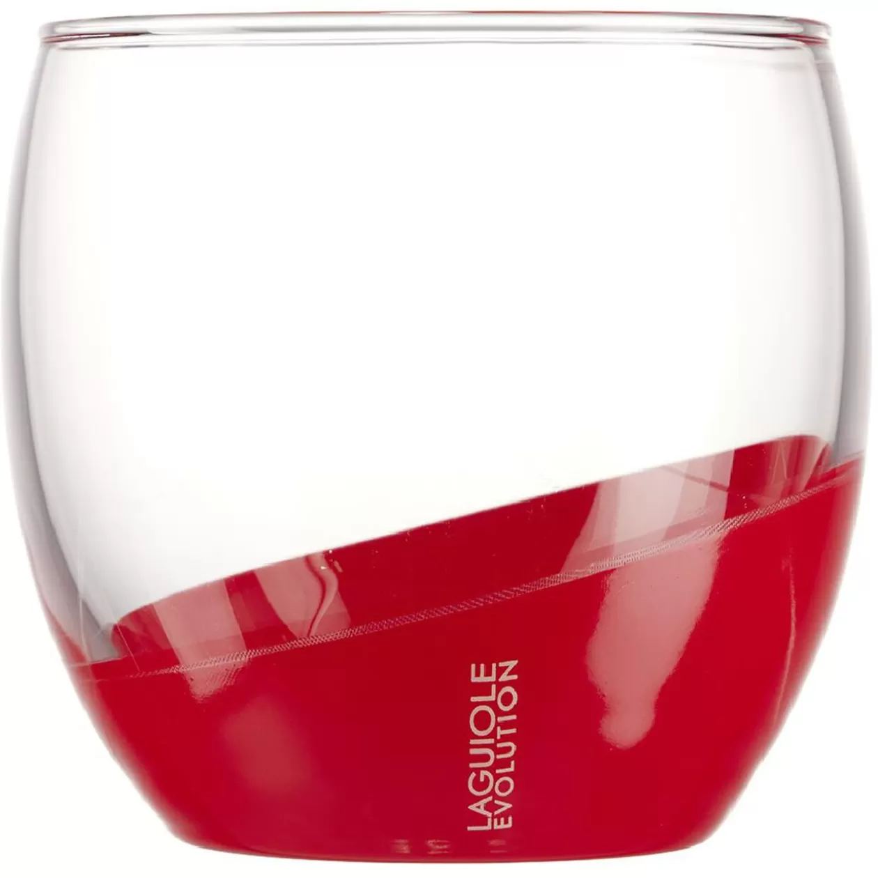 Verre Laguiole Evolution petit modèle transparent et rouge 34,5 cl>Gifi Clearance
