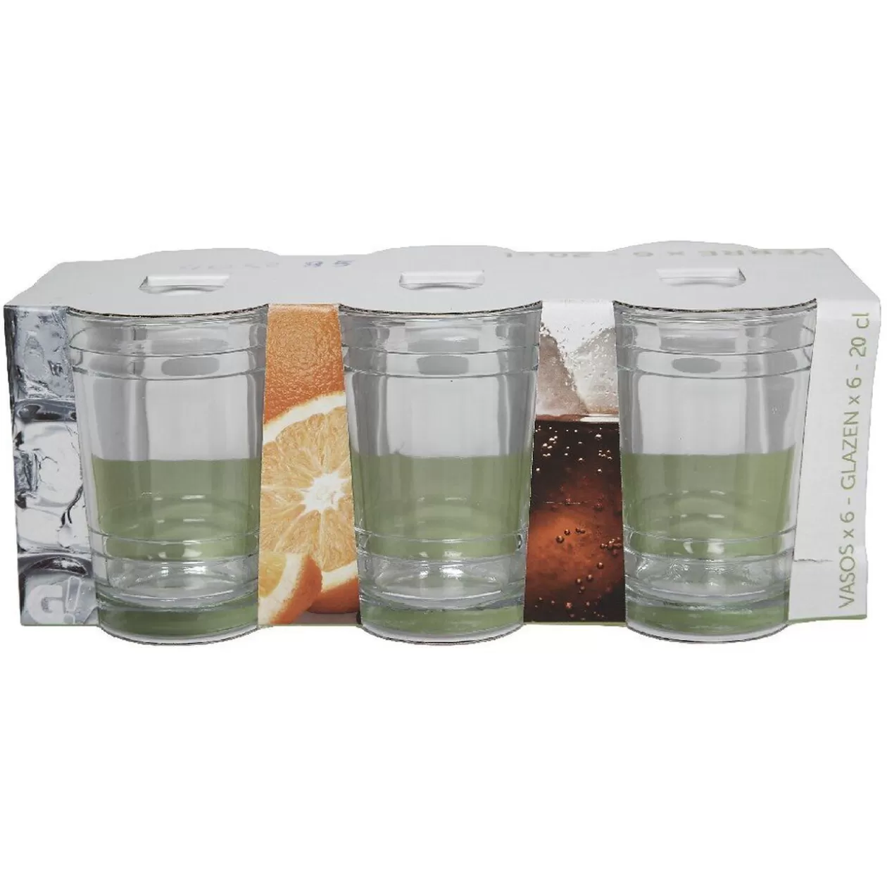 Verre transparent à spirale x6>Gifi Sale